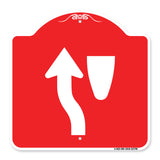 Traffic Sign Keep Left Symbol