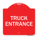 Traffic Entrance Sign Truck Entrance