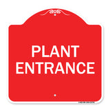 Traffic Entrance Sign Plant Entrance