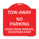 Tow-Away No Parking When Snow Removal Conditions Exist
