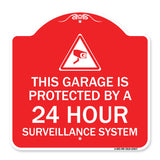 This Garage Is Protected by A 24 Hour Surveillance System