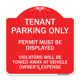 Tenant Parking Only Display Permit Violators Towed at Owner Expense