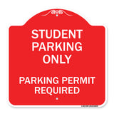 Student Parking Only Parking Permit Required