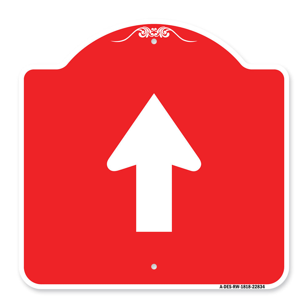 Straight Thru Sign - Straight Thru (Symbol) Sign