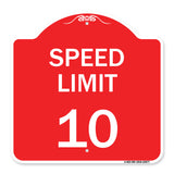 Speed Reduction Sign Speed Limit 10 Mph