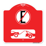 Spanish Parking Control Sign No Estacionar (No Parking) (With Symbol)