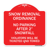Snow Removal Ordinance - No Parking After 2 Snowfall
