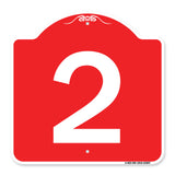 Sign with Number 2