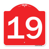 Sign with Number '19