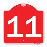 Sign with Number '11