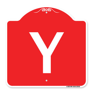 Sign with Letter Y