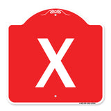 Sign with Letter X