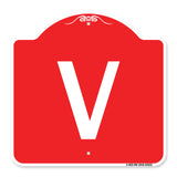 Sign with Letter V