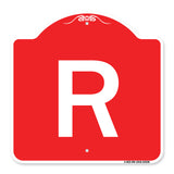 Sign with Letter R