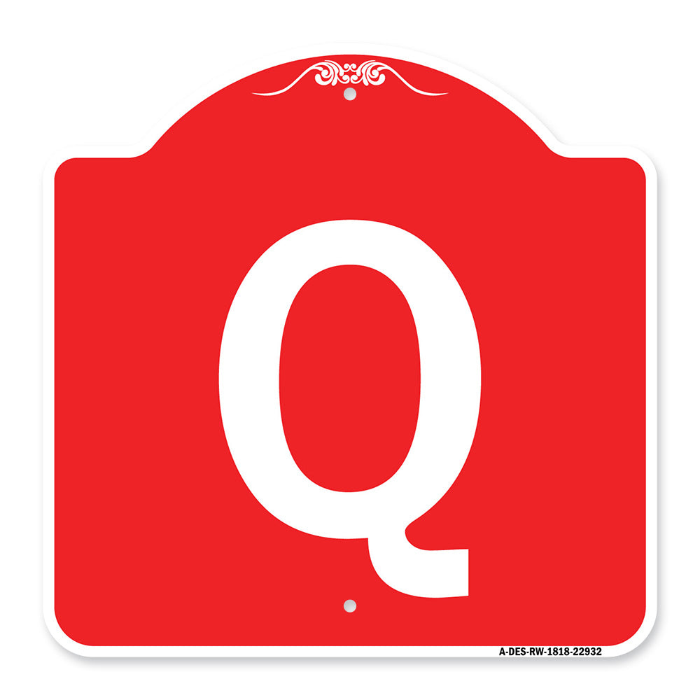 Sign with Letter Q