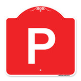 Sign with Letter P