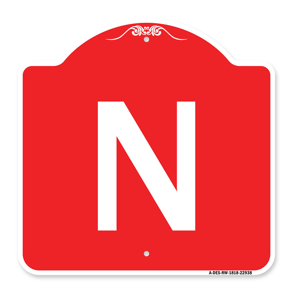 Sign with Letter N