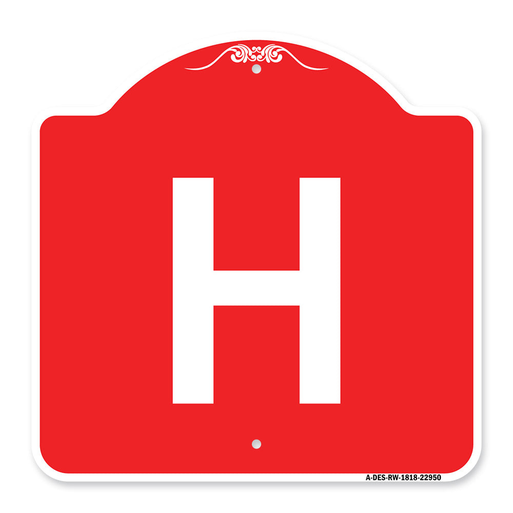 Sign with Letter H