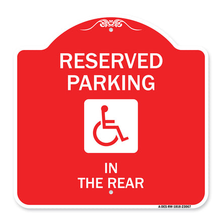 Reserved Parking in the Rear (With Graphic)