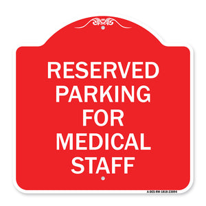 Reserved Parking for Medical Staff