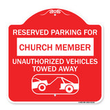 Reserved Parking for Church Member Unauthorized Vehicles Towed Away (With Tow Away Graphic)