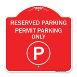 Reserved Parking - Permit Parking Only with Symbol