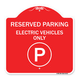 Reserved Parking - Electric Vehicles Only (With Parking Symbol)