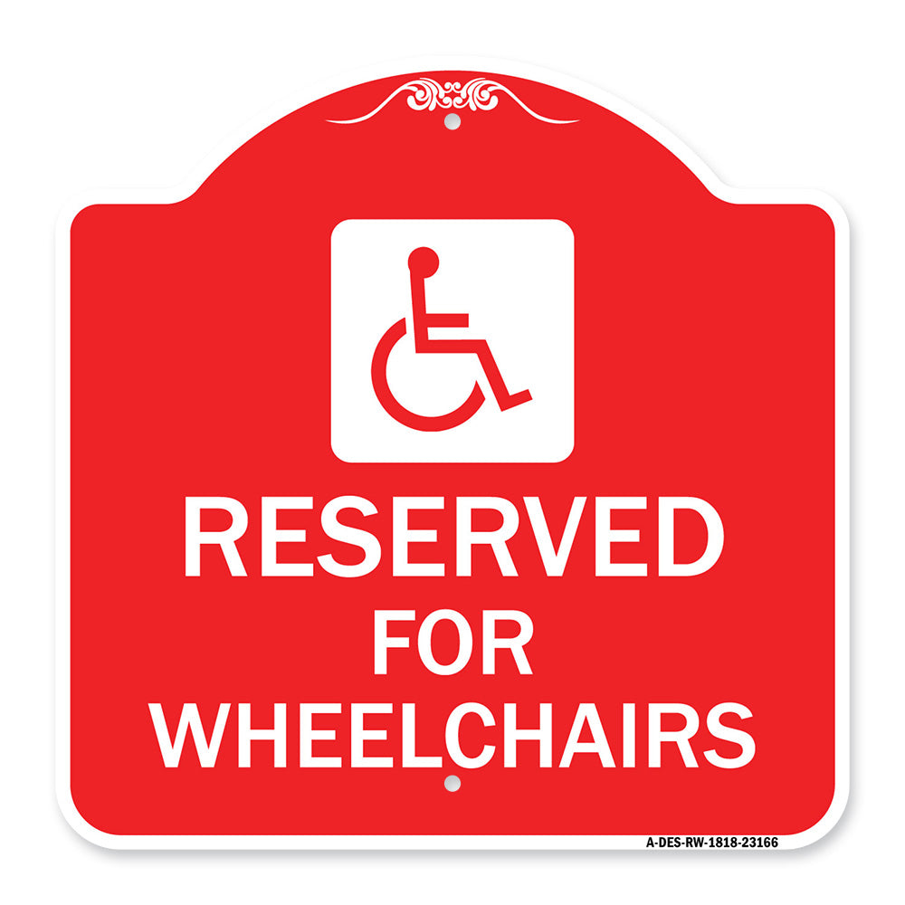 Reserved for Wheelchairs with Graphic