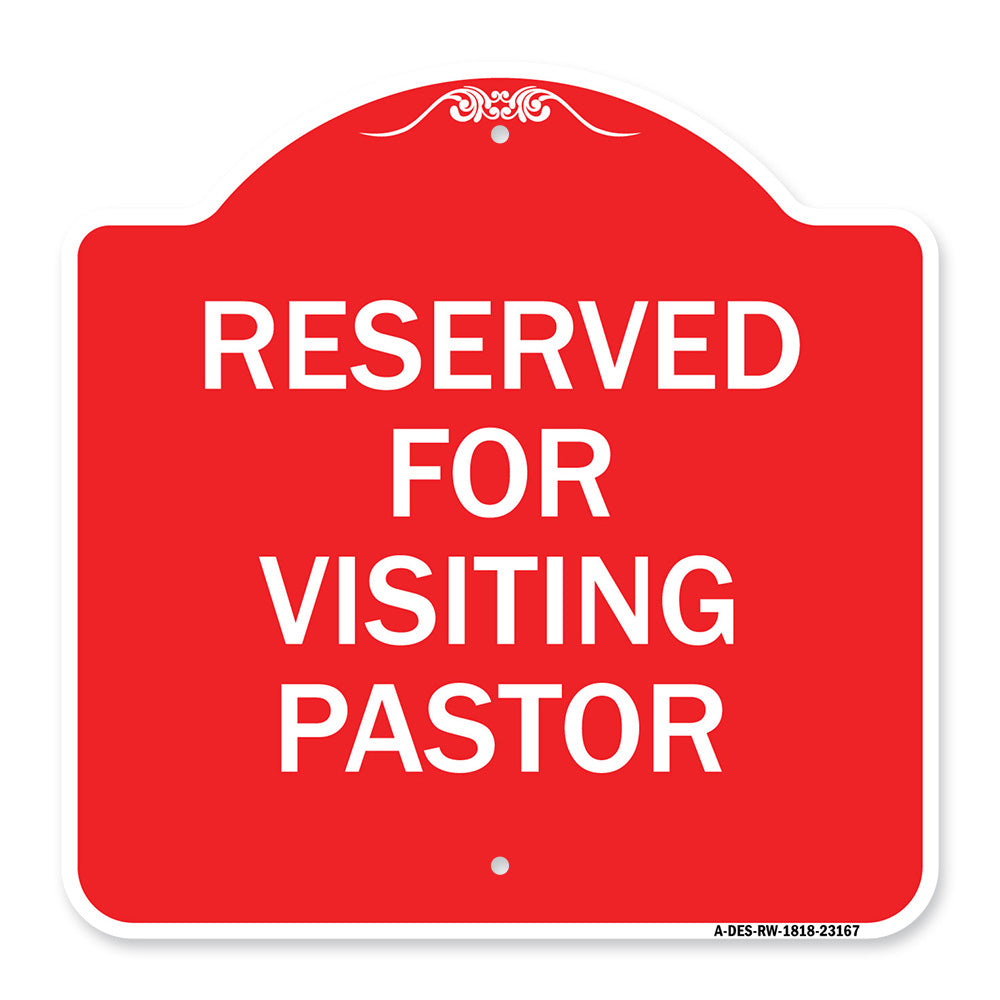 Reserved for Visiting Pastor