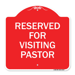 Reserved for Visiting Pastor