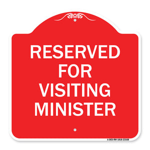 Reserved for Visiting Ministers