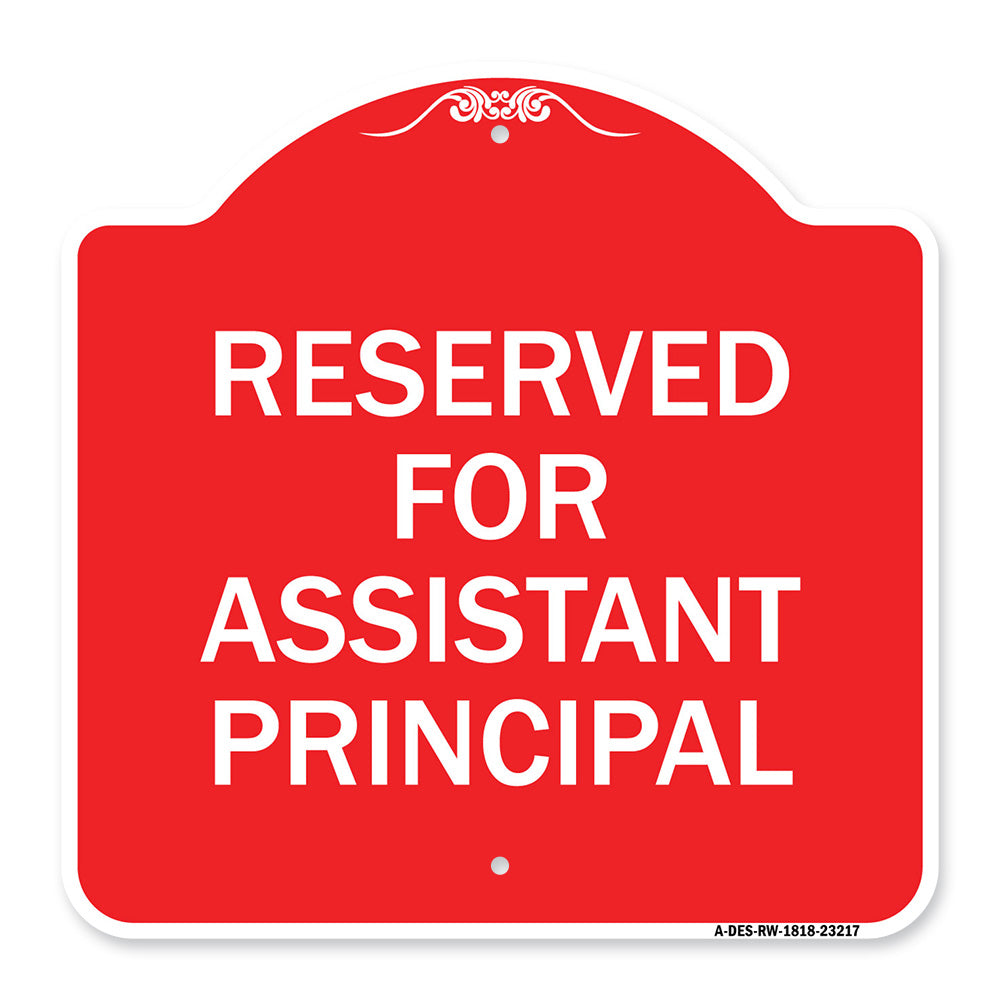 Reserved for Assistant Principal