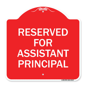 Reserved for Assistant Principal
