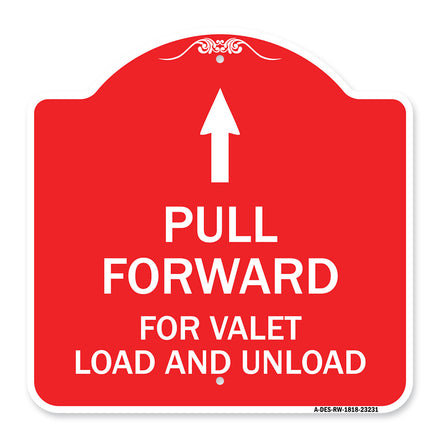 Pull Forward for Valet Load and Unload (With Up Arrow)