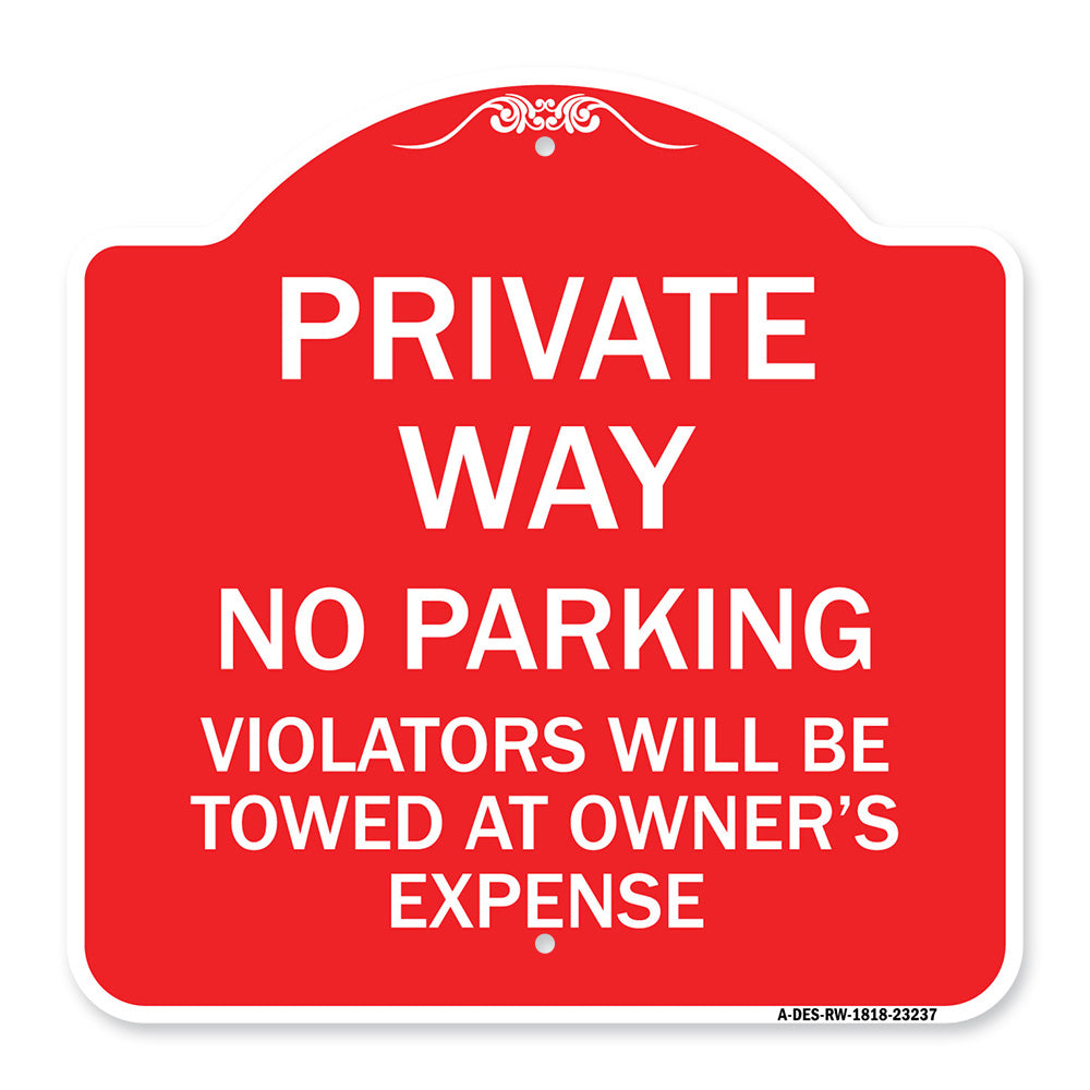 Private Way Violators Will Be Towed Away