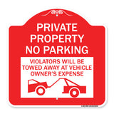 Private Parking Violators Will Be Towed Away at Vehicle Owner's Expense
