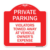Private Parking Violators Towed Away at Vehicle Owner's Expense