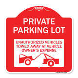Private Parking Lot Unauthorized Vehicles Towed at Owner Expense
