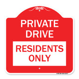 Private Drive Sign Private Drive - Residents Only