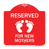Pink Reserved Parking for New Mothers
