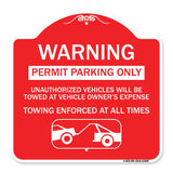 Permit Parking Only Unauthorized Vehicles Will Be Towed at Vehicle Owner's Expense Towing Enforced