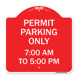 Permit Parking Only 7-00 Am to 5-00 Pm