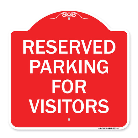 Parking Space Reserved Sign Parking Reserved for Visitors