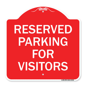 Parking Space Reserved Sign Parking Reserved for Visitors