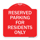 Parking Space Reserved Sign Parking Reserved for Residents Only