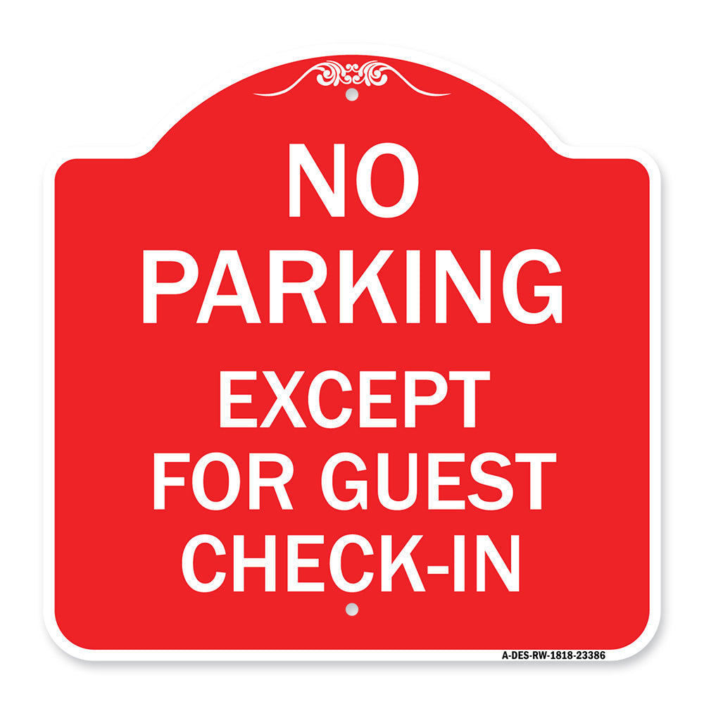 Parking Reserved for Guests Only