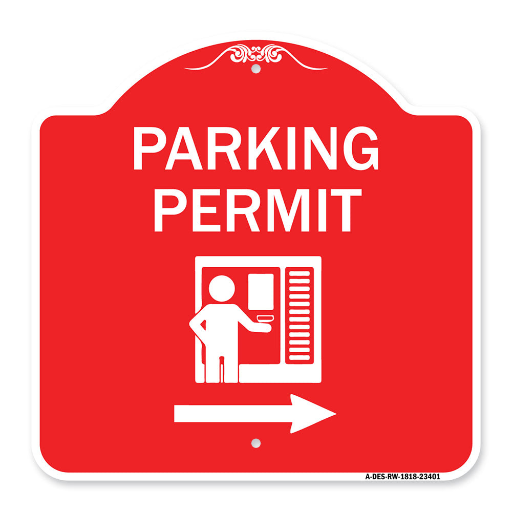 Parking Permit (With Right Arrow Symbol)