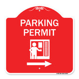 Parking Permit (With Right Arrow Symbol)