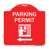 Parking Permit (With Left Arrow Symbol)