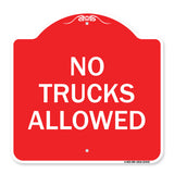 Parking Lot Sign No Trucks Allowed